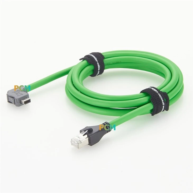 IX Industrial Right Angle Up A Plug To RJ45 Plug Cable