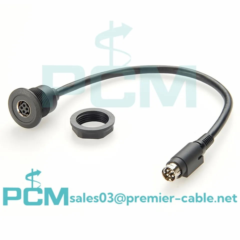 4-позиційний круглий роз'єм живлення Гніздо для монтажу на панелі