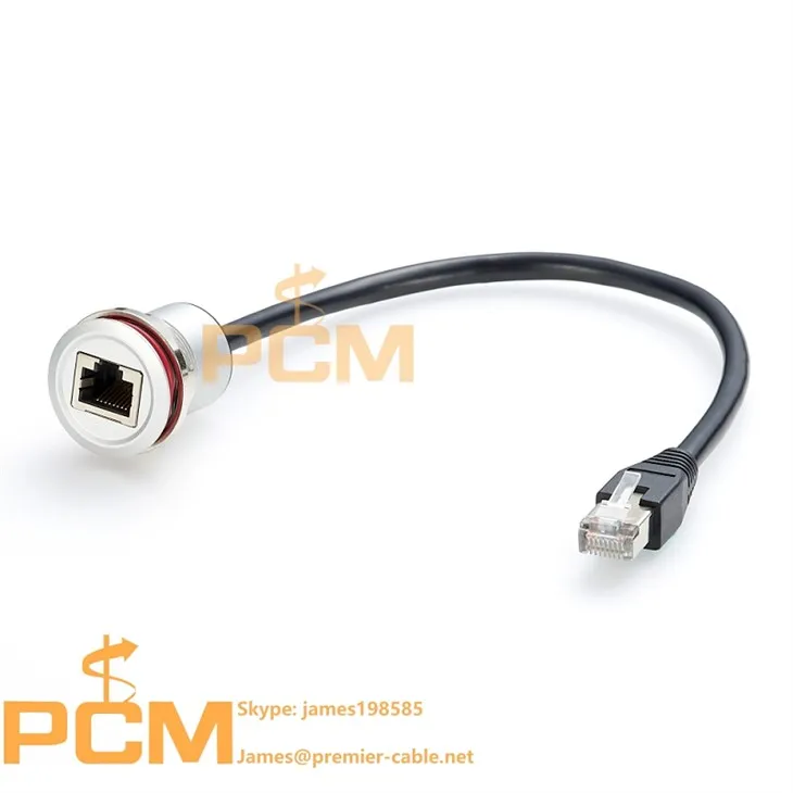 RJ45 Socket Round Panel Mounting Adapter